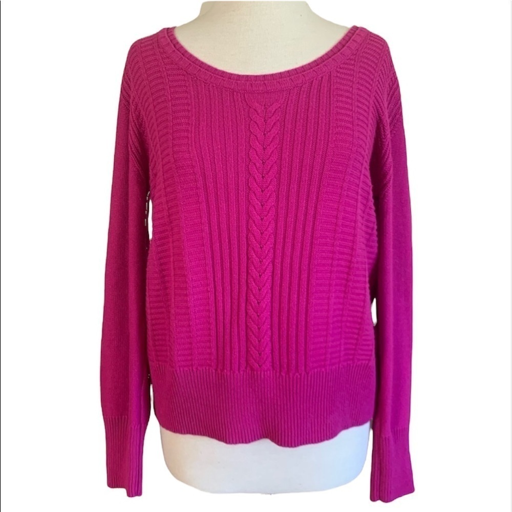 DKNY Pink lightweight sweater size XL